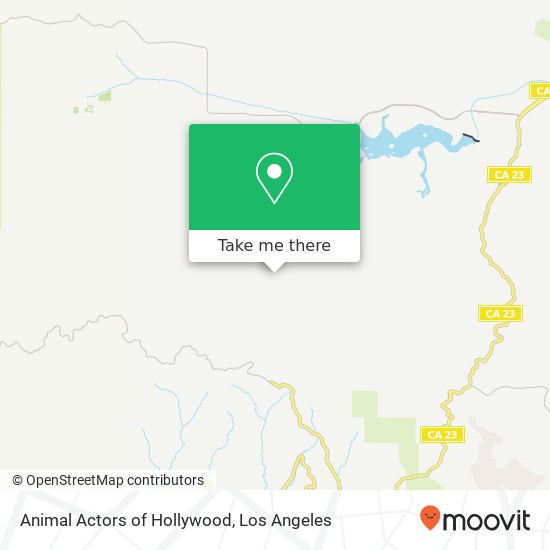 Animal Actors of Hollywood map