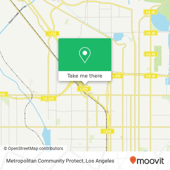 Metropolitan Community Protect map