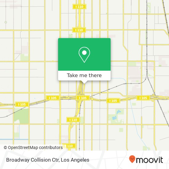 Broadway Collision Ctr map