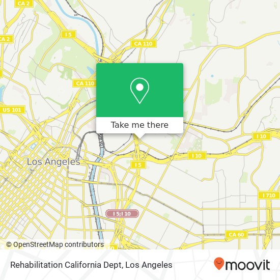 Mapa de Rehabilitation California Dept