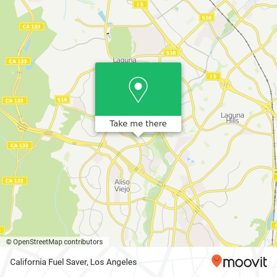 Mapa de California Fuel Saver