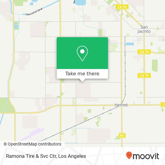 Mapa de Ramona Tire & Svc Ctr