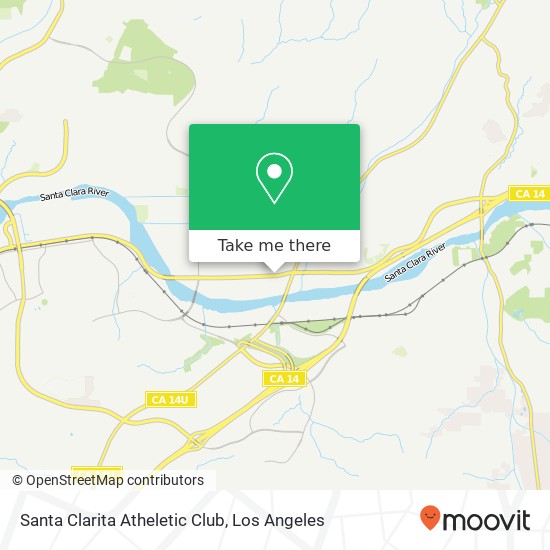 Santa Clarita Atheletic Club map