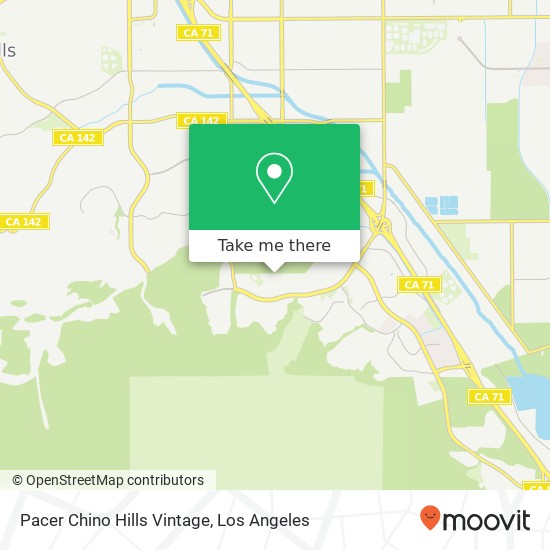 Pacer Chino Hills Vintage map