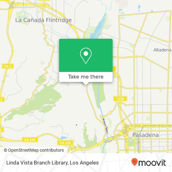 Linda Vista Branch Library map