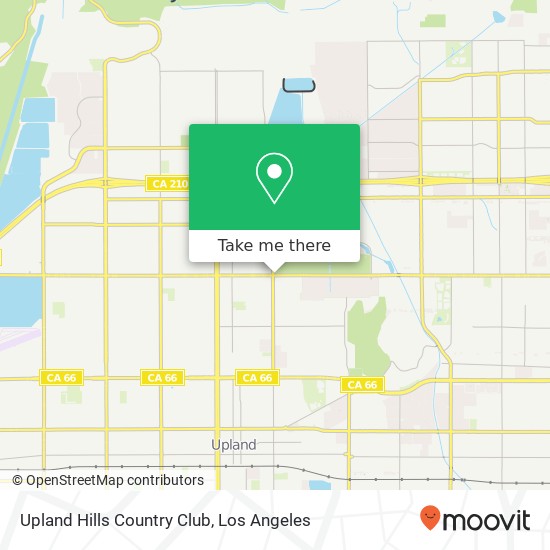 Upland Hills Country Club map