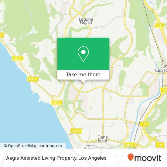 Mapa de Aegis Assisted Living Property