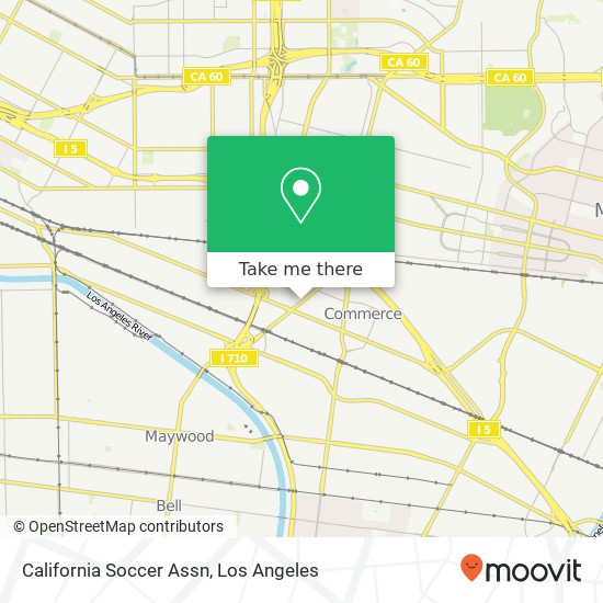 Mapa de California Soccer Assn