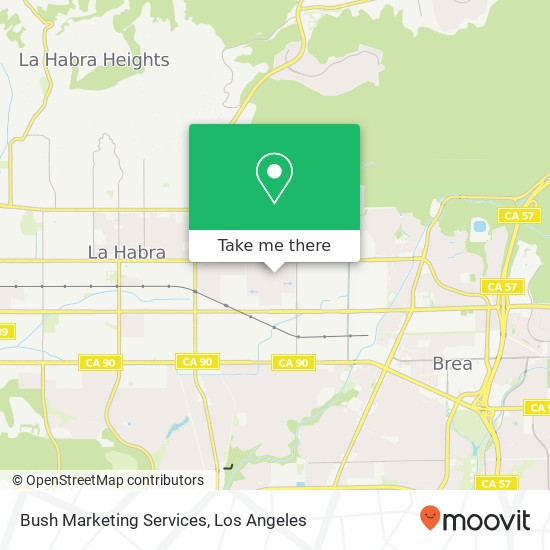 Mapa de Bush Marketing Services