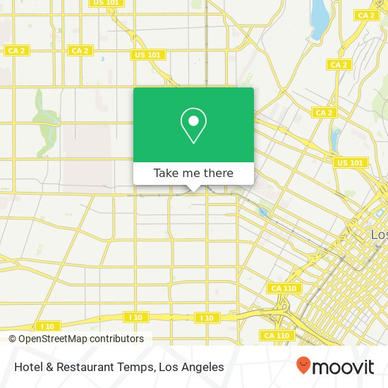 Hotel & Restaurant Temps map