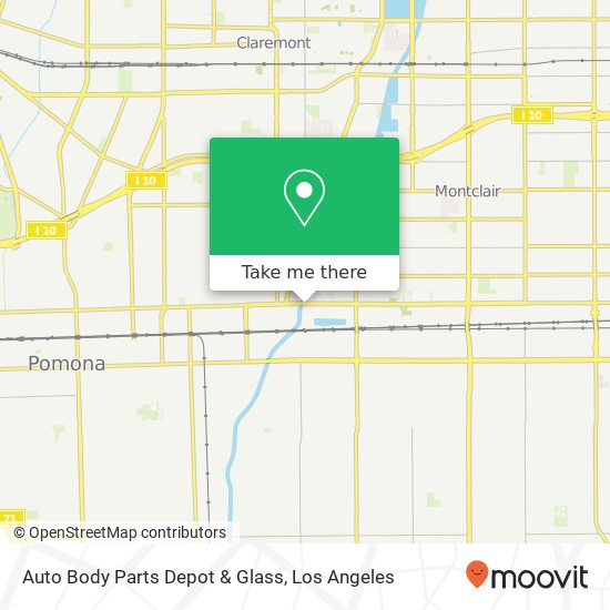 Mapa de Auto Body Parts Depot & Glass