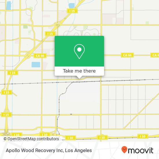 Apollo Wood Recovery Inc map