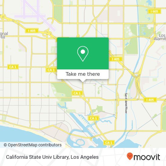 California State Univ Library map
