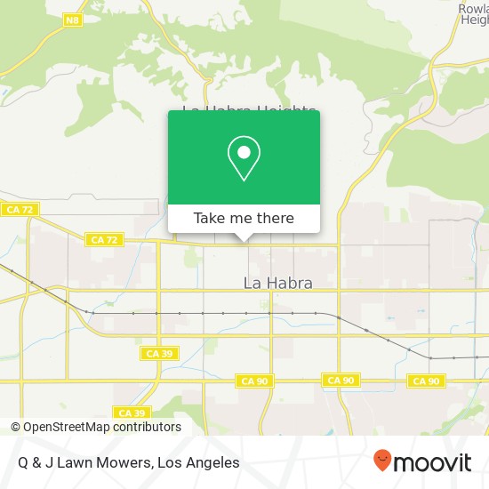 Q & J Lawn Mowers map