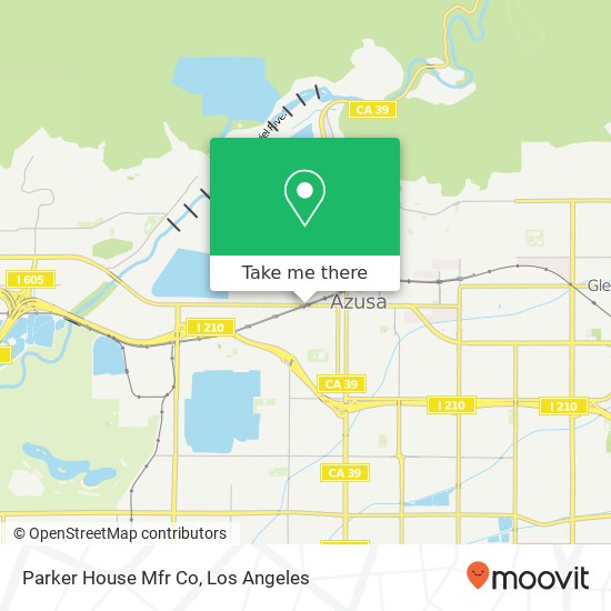 Parker House Mfr Co map