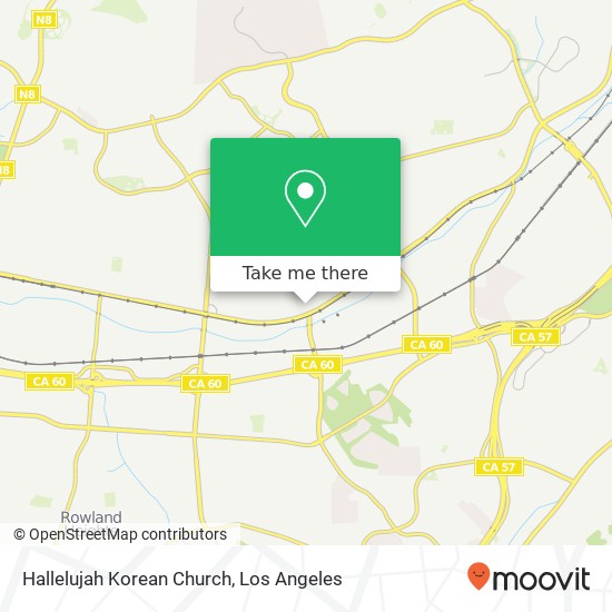 Hallelujah Korean Church map