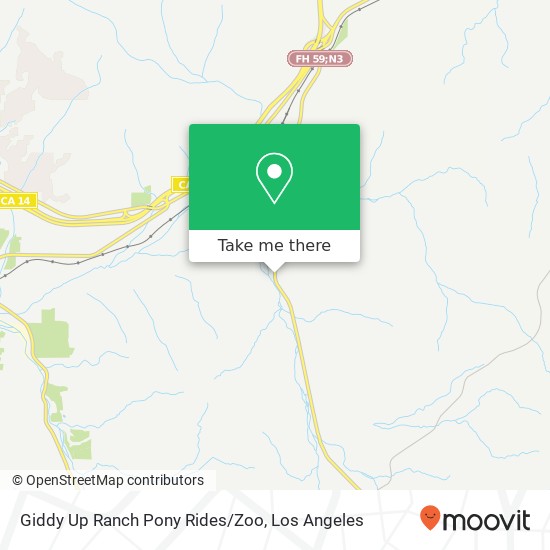 Giddy Up Ranch Pony Rides/Zoo map