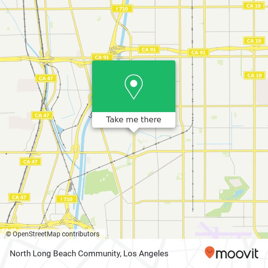 Mapa de North Long Beach Community
