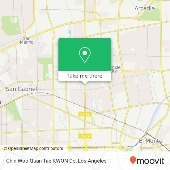 Chin Woo Quan Tae KWON Do map