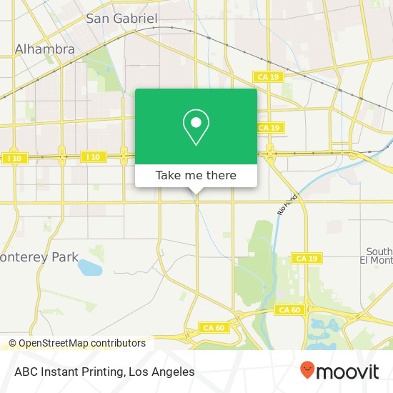 ABC Instant Printing map