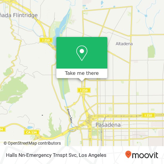 Halls Nn-Emergency Trnspt Svc map