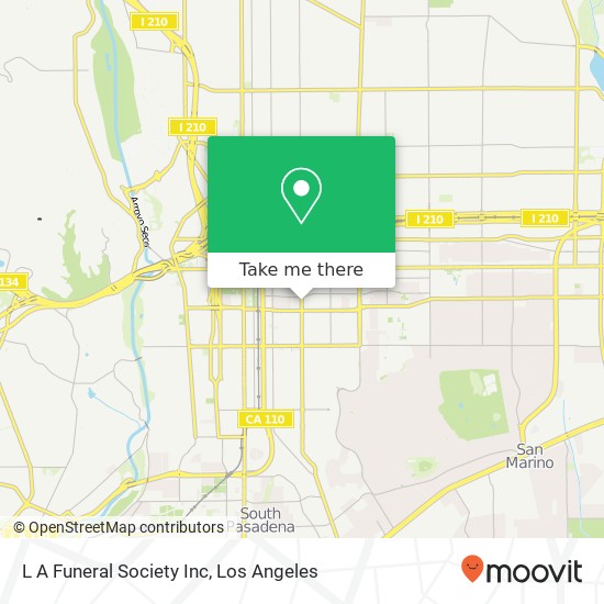 L A Funeral Society Inc map