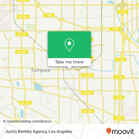 Justin Bentley Agency map