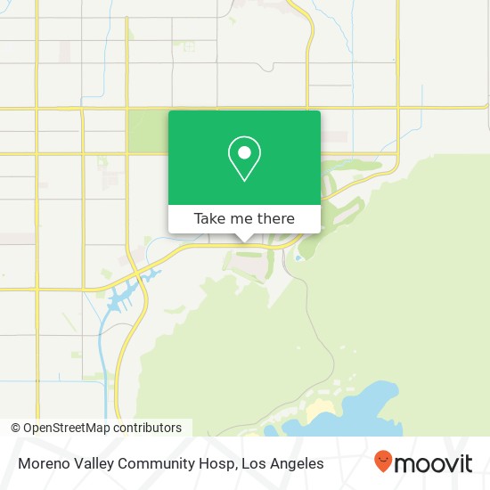 Moreno Valley Community Hosp map
