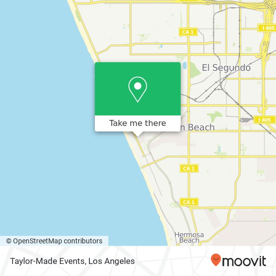 Taylor-Made Events map