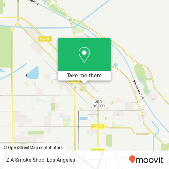 Mapa de Z A Smoke Shop