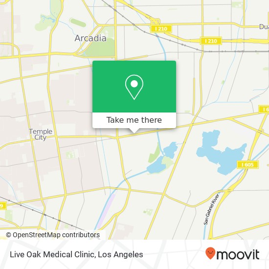 Mapa de Live Oak Medical Clinic