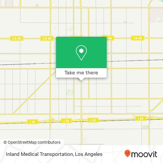 Inland Medical Transportation map