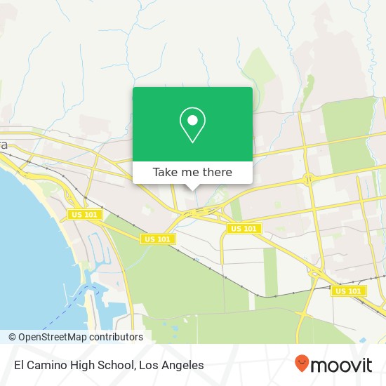 Mapa de El Camino High School