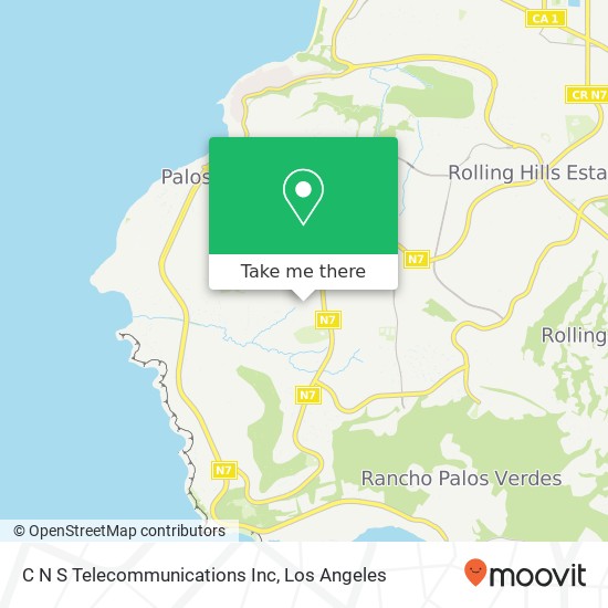 Mapa de C N S Telecommunications Inc