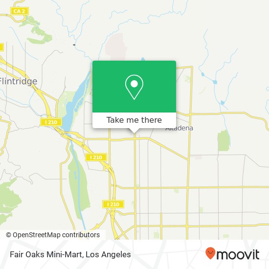 Fair Oaks Mini-Mart map
