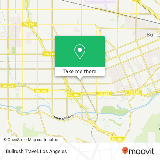 Bullrush Travel map