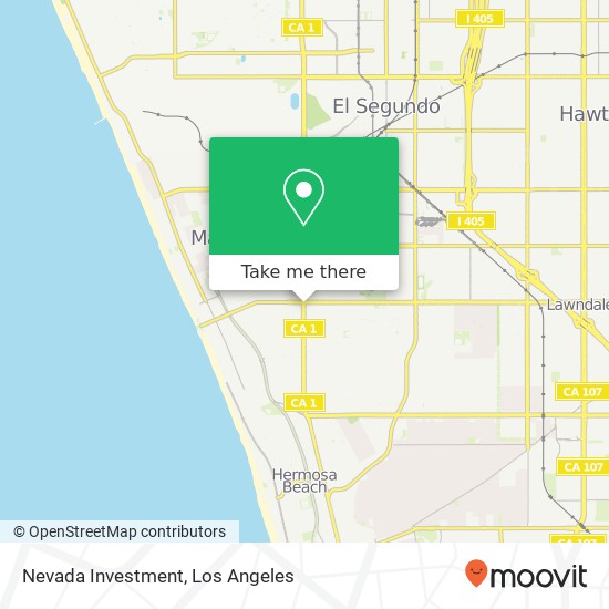 Mapa de Nevada Investment