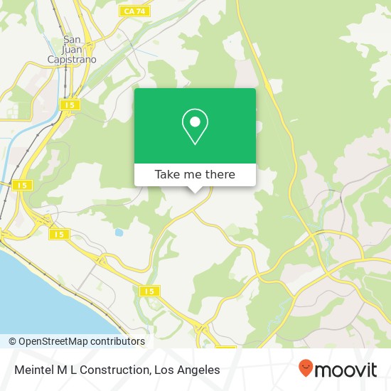 Mapa de Meintel M L Construction