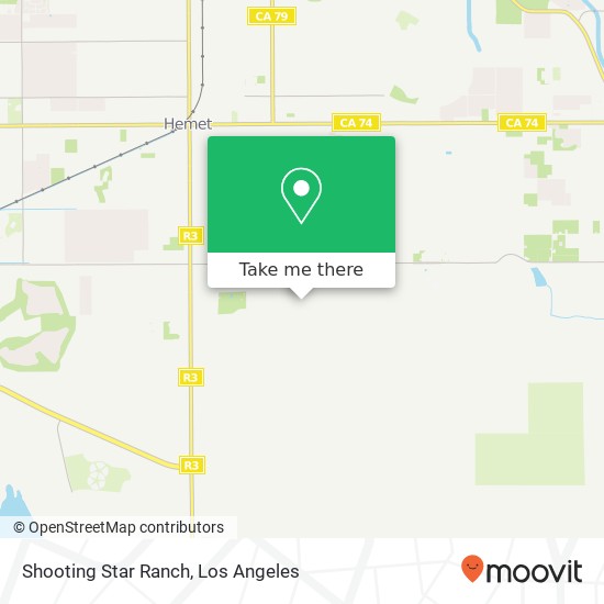 Mapa de Shooting Star Ranch