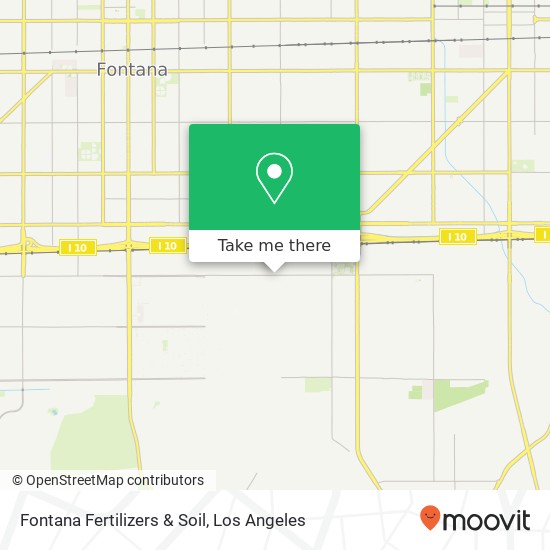 Fontana Fertilizers & Soil map