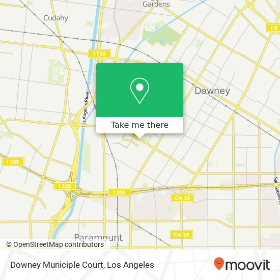 Downey Municiple Court map