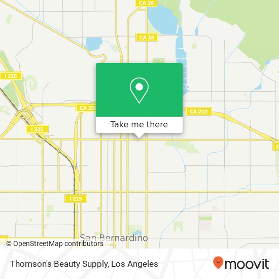 Thomson's Beauty Supply map