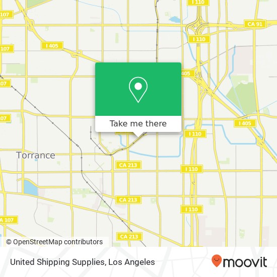 United Shipping Supplies map