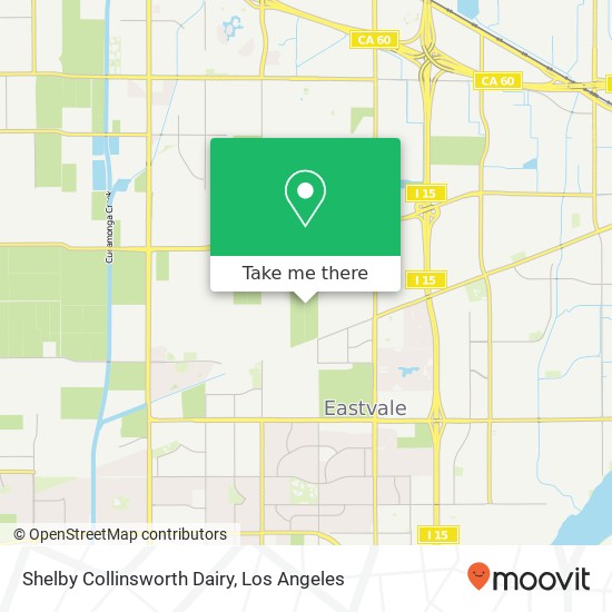 Mapa de Shelby Collinsworth Dairy