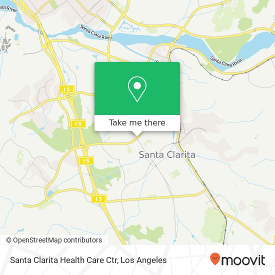 Santa Clarita Health Care Ctr map