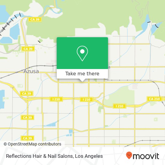 Mapa de Reflections Hair & Nail Salons