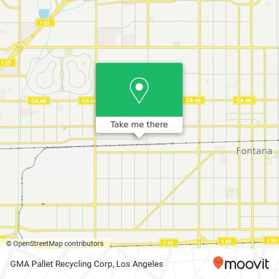 Mapa de GMA Pallet Recycling Corp
