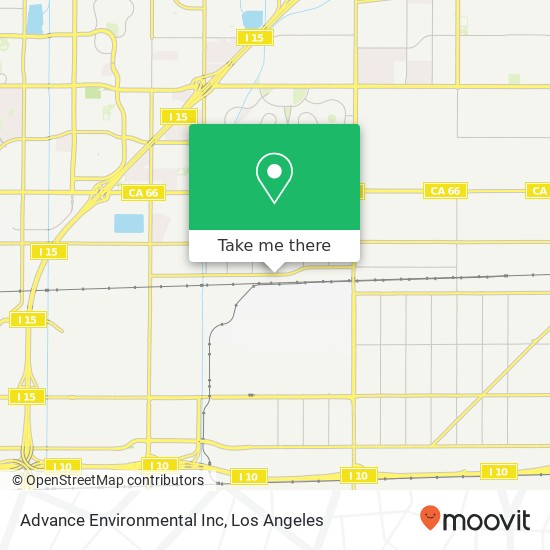 Advance Environmental Inc map