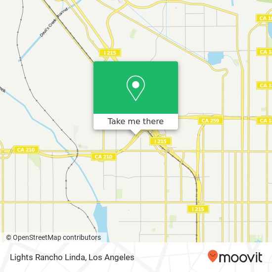 Lights Rancho Linda map