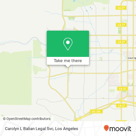 Carolyn L Balian Legal Svc map